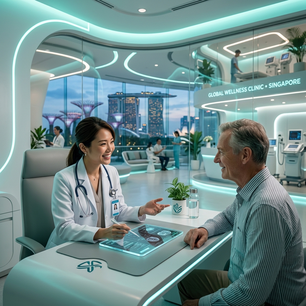 Doctor reviewing a care plan with a patient